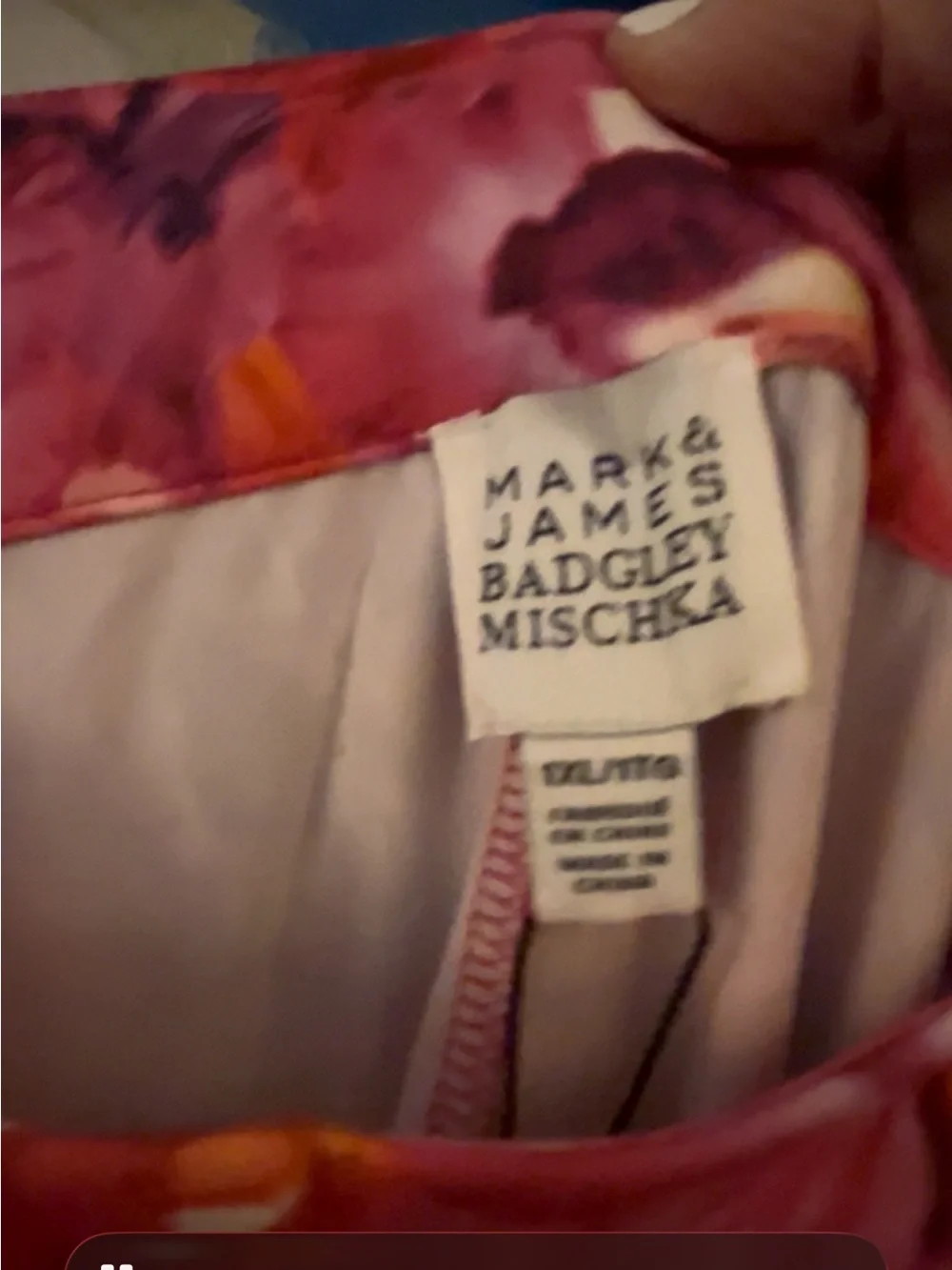 Badgley Mischka Floral pants and top  set L